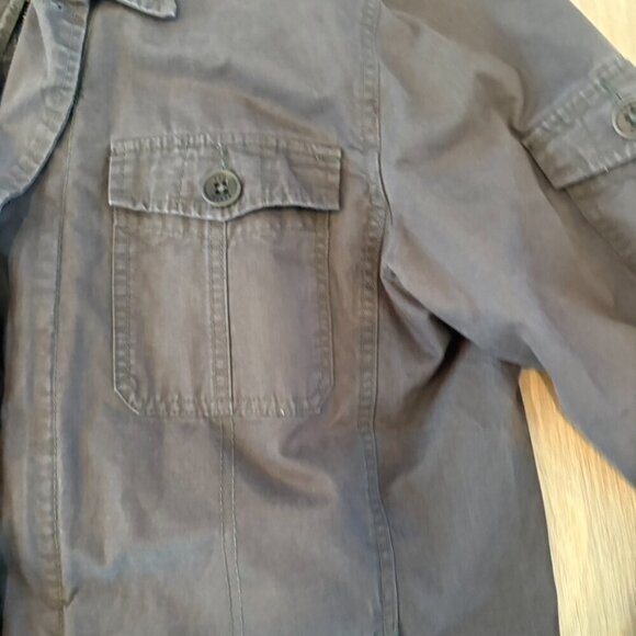 Ted Baker Moby Utility Military Field Jacket Brown Green size 6 XXL - Picture 6 of 9